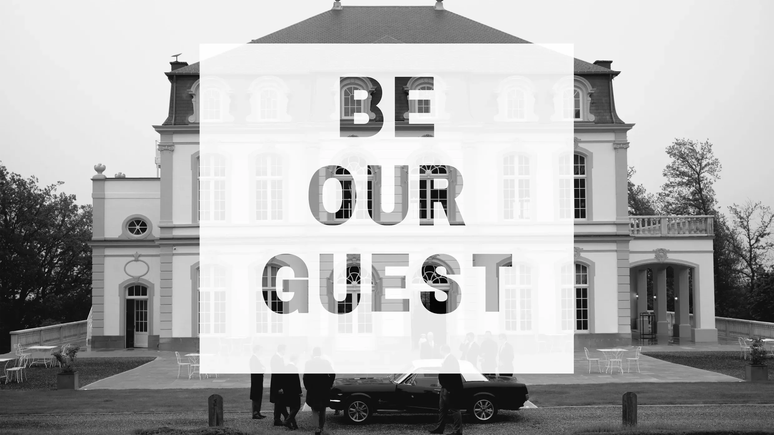 Chateau de la Vecquée - Namur - noir et blanc